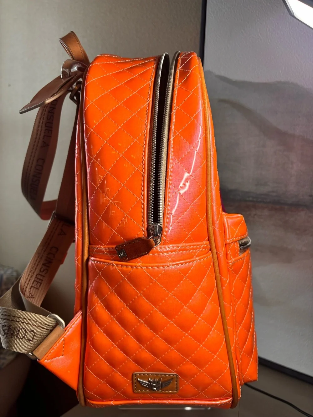 NWT RARE Consuela Tangerine Dream Candy Crush Quilted Backpack - Brand New!